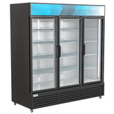 71 in. Three-Door Merchandiser Refrigerator - 56 Cu. Ft. MDR-3GD-63C